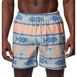 Columbia Men's 6" Inseam PFG Rambler Swim Short Southwest Aztec Fish Size XL